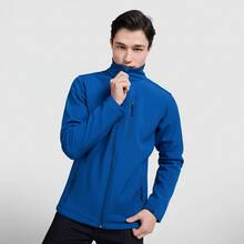 Roly Softshelljacke für Herren (Versand innerhalb von 48 Stunden) – Verschiedene Größen – Königsblau – Fleecefutter, Außentaschen, ideal für den Alltag und Outdoor-Aktivitäten - Azul Royal - Übersicht 3