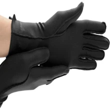 Isotoner Women &Amp; Men Arthritis Compression Rheumatoid Pain Relief Gloves For Joint Support With Open_Full Finger Design - MàuD - Xem 1