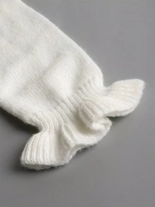 大码秋冬女装时尚优雅成熟气质休闲日常秋冬经典白马尾大领口长袖毛衣，女士冬季毛衣，白色上衣，优雅派对上衣，女士感恩节装扮，女士跨年晚礼服，圣诞节套头毛衣，秋冬女装 - 白色 - 查看 9