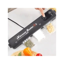 Portable Vacuum Sealing Machine Food Packaging Machine Bivolt Immediate Shipping - Black - View 1