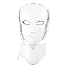 LED Mask Light Therapy, Red Light Therapy For Face And Neck Skin Care, 7 Colors LED Facial Skin Care Mask, Home Facial Care Tool Accessories - White - View 3