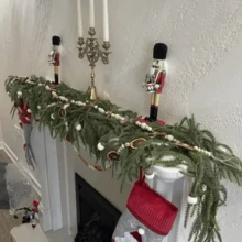 180cm Versatile Christmas Pine Tree Wreath, Realistic Norfolk Pine Garland, Rattan-Based, Perfect For Christmas, All Room Types, Indoor & Outdoor Holiday Decor Christmas Decorations Winter Room Decor