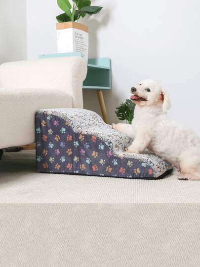 1 件畅销小型犬沙发/床防滑宠物台阶，泡沫楼梯，适用于茶杯贵宾犬、老年猫，方便的可拆卸和可清洗设计，为宠物提供五星级睡眠体验，多种颜色可选