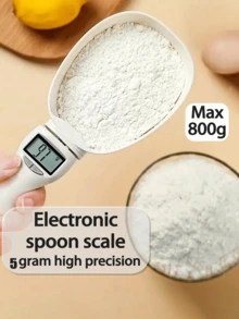 1pc Digital Food Weighing Spoon Scale, Coffee Scale, Seasoning Scale, Baking Seasoning Tools, 0.1g High Precision Removable, Weighing Easy To Clean, Clear Reading. Kitchen Application, Weight Loss Special Application, Etc. Battery Not Included