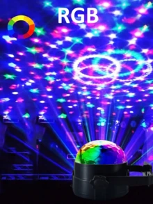 LED Mini Magic Ball Projection Light Stage Light Colorful Rotating Magic Ball Atmosphere Light Starry Sky Light Dreamy Romantic Room Photo Shooting Festival Birthday Gift For Others - Multicolor - View 9