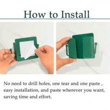 1 szt. Pilot ścienny, schowek na pilota do telewizora, uchwyt do ładowania telefonu komórkowego przy łóżku, stojak do przechowywania