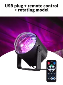 LED Mini Magic Ball Projection Light Stage Light Colorful Rotating Magic Ball Atmosphere Light Starry Sky Light Dreamy Romantic Room Photo Shooting Festival Birthday Gift For Others - Multicolor - View 12