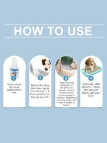 YEGBONG 宠物排便诱导剂 50ml，犬猫厕所诱导剂，针对性训练厕所喷雾，用于排尿和排便。定点喷洒即可使用厕所，诱导排便，摆脱不良习惯，告别随意排便 - 彩色 - 查看 6