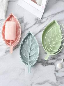 1Pc Leaf & Carrot Shaped Soap Box, Random Color Home Bathroom Decor Fall Decor Back To School - Multicolor - View 8