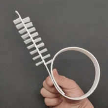 Set de 3/6 cepillos para lavadora, cepillos de limpieza reutilizables con mango largo y cerdas anguladas, herramienta de limpieza de material plástico para el tambor y las grietas de la lavadora del hogar