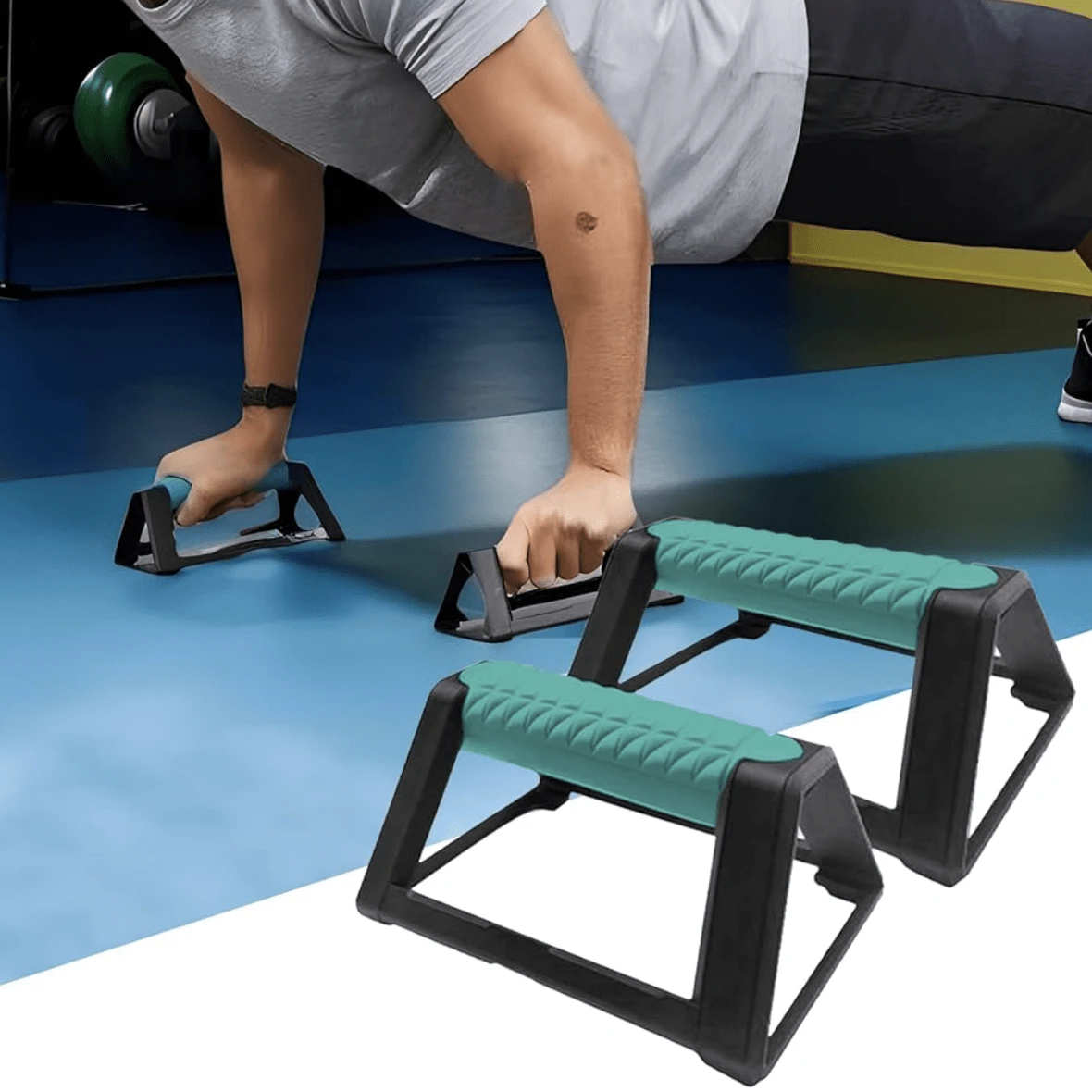 Non-Slip Push-Up Bars With Anti-Slip Grips - Ergonomic Wrist Support, Durable Chest, Triceps, Arm Training Bars - Home Fitness Equipment, Unisex, Suitable For Gym Or Home Use - Multicolor - View 1