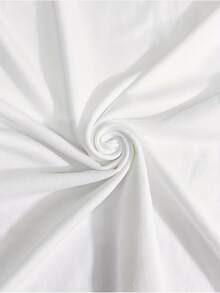 Plus Size Men's 1PC Cotton Tee - Black/White | 2025 Oversized Streetwear - 白色 - 查看 7