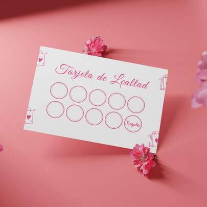 100 Tarjeta de lealtad para clientes, ideal para negocios y emprendedores, práctica herramienta para fidelizar y premiar a tus clientes, presentación en tarjetas impresas listas para usar en tu negocio