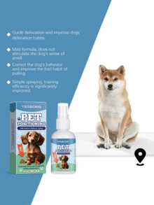YEGBONG 宠物排便诱导剂 50ml，犬猫厕所诱导剂，针对性训练厕所喷雾，用于排尿和排便。定点喷洒即可使用厕所，诱导排便，摆脱不良习惯，告别随意排便 - 彩色 - 查看 9