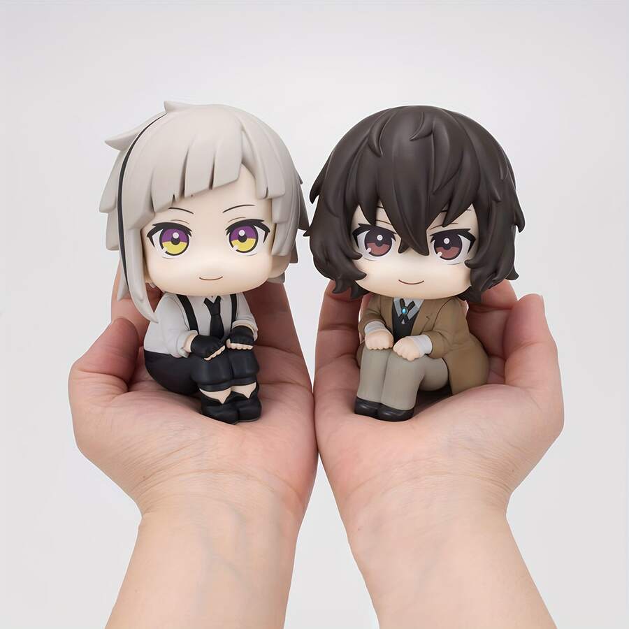 书呆子狗狗大头坐姿系列动漫模型雕像，桌面摆件，电脑机箱装饰品，家居装饰，小礼物，圣诞节和万圣节礼物 - 彩色 - 查看 1