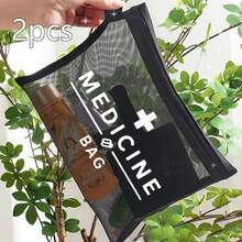 Bolsa de tela organizadora de pastillas "Bolsa de medicamentos" humorística - Bolsa de medicamentos reutilizable con cremallera para viajes y cosméticos - Regalo ideal para mujeres, hermanas e hijas en cumpleaños y Navidad