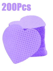 2000/1000/200pcs Nail Cleaning Wipes - Professional Lint-Free Nail Polish Remover Pads, UV Gel Cleansing Tissues, Unscented Manicure Prep And Finishing Cleaning Tool (Purple Heart) - Purple - View 8