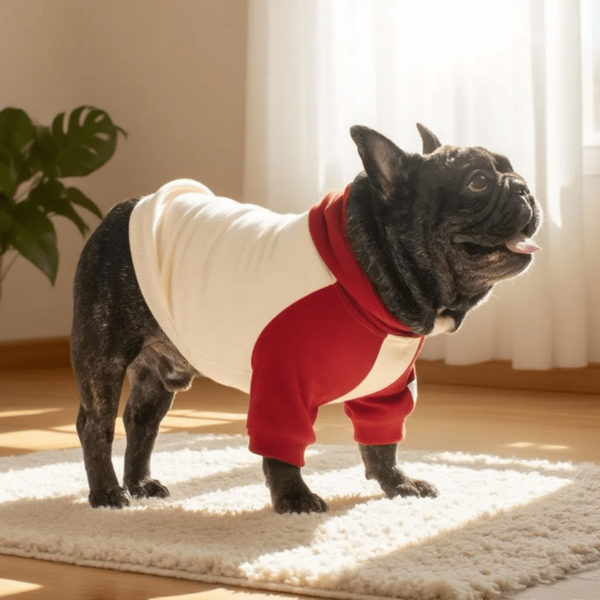 Haustierkleidung Hundekapuzenpullover Hundemode Große Hundemode Hund Farbblockkleidung Hundegepolsterter Sweatshirt Katzenkleidung geeignet für 4,5 kg bis 54 kg