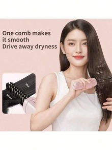 2-In-1 Hair Straightener And Curler, Featuring Negative Ion Technology, USB Rechargeable, Dry & Wet Use, Anti-Scald Protection, Ergonomic Handle And Digital Display, Suitable For Home, Travel And Outdoor Use - Ideal Gift For Men And Women (USB-C Compatible), Modern Hair Styling Tool