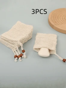 5 pezzi Sacchetti salvaprofumo, Rete per schiuma, Panno detergente viso, Spugna, Sacchetto per bolle di sapone