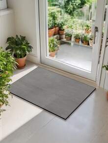 1pc Simple Distressed Pattern Diatomite Kitchen Mat, High-Quality Shallow Gray Patchwork, Modern Minimalist Style, Cushioned Anti-Fatigue Kitchen Carpet, Around 3mm Thick, Absorbent Kitchen Mat And Carpet, Minimalist Diatomite Soft Rubber Mat, Suitable For Kitchen, Bathroom, Entryway, Laundry Room And More - Multicolor - View 8