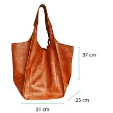 Maxi Bolsa City  bolsa versátil y de gran capacidad - Café - Ver 3