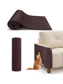 1pc Trimmable Self-Adhesive Cat Scratch Pad, Furniture/Carpet Protector, Suitable For Indoor Use, Can Replace Carpet On Cat Tree/Post, Customizable Cat Scratch Mat - Multicolor - View 15