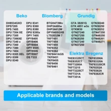 8 Pieces Filter For Beko Dryer, Replacement Sponge Filters For Dryer 2964840100, Foam Filter For Condensing Dryer And Heat Pump | 240 X 155 X 11 Mm