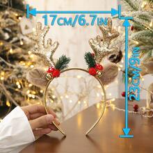 Weihnachtsparty dekorative Kopfbedeckung - Weihnachtsmann/Schneemann/Rentiergeweih/Sterne/Weihnachtsmütze/Sterne/Weihnachtsbaum/süßes Kostüm/Weihnachtsgeschenk/Fotorequisiten/Süß, geeignet für alle Familienmitglieder - Verschiedenfarbig - Übersicht 3