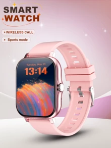 1 حزام ساعة ذكية من السيليكون، ساعة نسائية، إصدار محسّن مع سوار إضافي واحد، اتصال لاسلكي، عداد خطوات، تتبع السعرات الحرارية، أوضاع رياضية متعددة، كاميرا عن بعد، التحكم في الموسيقى، إنذار، تذكير المكالمات والرسائل، شاشة لمس كاملة 1.83 بوصة، متوافقة مع الهواتف الذكية، مناسبة كهدية عيد الميلاد أو هالوين، يناسب الجنسين - متعدد الألوان - مشاهدة 3