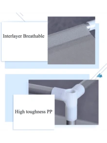 Zapatero Organizador a Prueba de Polvo, Tela no Tejida, 5 niveles - Multicolor - Ver 3