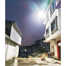 800.000 lúmenes Luz solar LED súper brillante, Luz solar exterior de alta potencia de 500W, Lámpara de camino de jardín, Foco - Negro - Ver 11