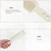 Professional Salon Hair Comb For High Temperature Hairdressing Styling & Cutting, Barber Stylist Tool (White)