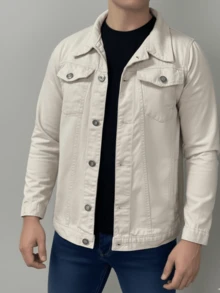 Men's Denim Jacket - Beis - Ver 2