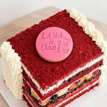 Customize Text With 2 Cookies Cake Decorations DIY Cutters Sugar Cake Templates Wedding Clay Fondant Embosser Name Cake Mold Handmade Cookie/Biscuit Embosser Stamp