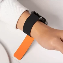 18/20/22mm 1pc Lychee Pattern Silicone Magnetic Silicone Strap Compatible With Samsung Galaxy Watch 7/6/5/4/FE Band Women/Men, Soft Strong Magnetic Silicone Bracelet Wristband With Garmin/Hua Wei Smartwatch Accessories