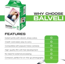 FujiFilm Instax Mini 即时胶片双包装（白色），20 张照片