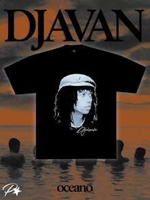 Basic Djavan Print T-Shirt - Black - Black - View 4