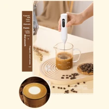 2-In-1 Electric Milk Frother & Egg Beater, Mini Handheld Milk Foamer & Whisk For Drinks, Milk, Coffee, Egg Whites, Home Baking