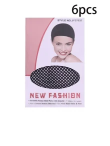 1/2/3/4/5/6/10件黑色假发帽，透气网眼假发帽，男女通用网眼假发帽，假发网，黑色防滑透气弹力尼龙假发帽套装，长假发帽，可拉伸高弹力耐用假发网，假发护理套装，假发配件 - 黑色 - 查看 17