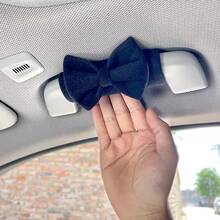 2 件装优雅领结汽车门把手套，柔软绒面内衬保护套，通用型，适用于轿车、SUV 和大多数车辆，防刮擦、耐用、不褪色，汽车配件 - 彩色 - 查看 6