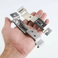 Car Licence Plate Spring Clips 2/4pcs - Universal Fit For Europe, 108-120 Mm Elastic Range, Trailer License Plate Holder With Stainless Steel Bracket, License Plate Frame For Dual Plates, Invisible Frame-Less Universal License Plate Holder, License Plate Frame For 2 Plates,Automotive Modification Accessories,RV/Truck/Sedan/SUV/Trailer - EU - View 3