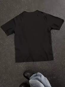 Basic T-Shirt With Milton Nascimento Print, New Model. - Black - View 2
