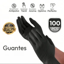 Gói đơn 100/50/4 găng tay nitrile dùng một lần, màu đen - Không bột, không latex, bền, chống thấm nước, chống tĩnh điện, thích hợp cho việc dọn dẹp nhà cửa, phòng tắm và nhà bếp (Đóng gói trong túi) - Nhiều màu - Xem 12