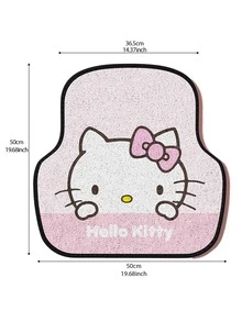 Thảm lót sàn ô tô Hello Kitty Back Piece Silk Loop - Thảm bền, chống trượt, dễ vệ sinh, thiết kế dễ thương để trang trí nội thất, phù hợp với hầu hết các loại xe, thoải mái và an toàn cho mọi lứa tuổi, quà tặng lý tưởng cho người hâm mộ Hello Kitty, tăng tính thẩm mỹ cho ô tô - Mảnh sau - Xem 9