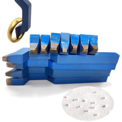 Sigiliu de ștanțare metalică, instrument de ștanțare din oțel cu design curbat, potrivit pentru matrițe de bijuterii, sigilii de inele - potrivit pentru metale precum aur, argint, cupru, fier etc.