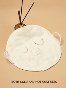 1pc Reusable Thermal Face Mask, Hot/Cold Therapy Skincare, Facial Moisturizing, Home Spa, Camping/Emergency Relief Face Towel, Beauty Steaming Hot Compress Washcloth, Ear Care, Christmas Holiday Gift