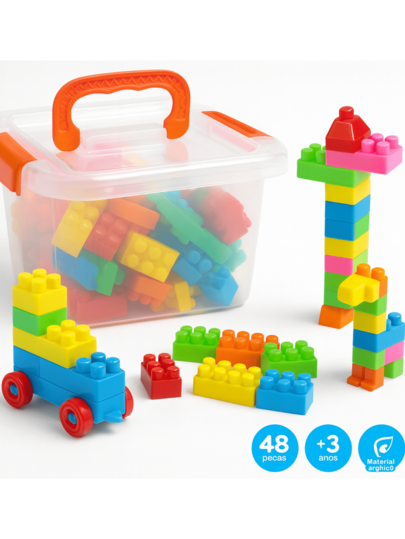 Conjuntos de Blocos de Construção para Decoração de Quarto