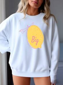Pink Lemonade Sorority Reveal Lemon Shirt Big Little Baby Tee Big Little Reveal Gift - 白色 - 查看 2