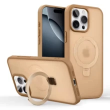 1 Piece Cover Case For 17 17 Pro 17 Promax 17 Air Magsaf Magnetic Wireless Charging Matte With Metal Stand New Luxury Premium - Màu xanh lam - Xem 3